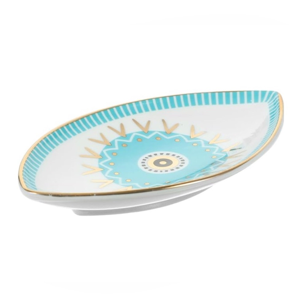 New Magic Blue Evil Eye Porcelain Jewelry Tray ~ Turkish Eye Trinket Tray - Picture 7 of 15